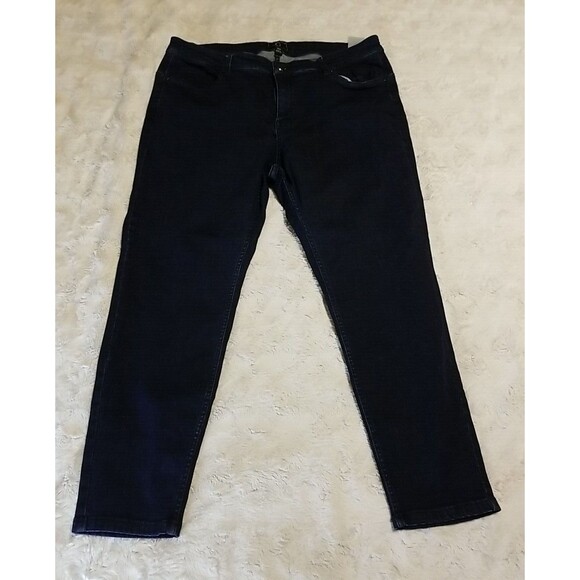 G by Giuliana Jeans Womens Size 16 Petite Blue Straight Denim Stretch - Picture 1 of 9